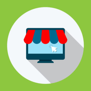 Icon depicting an online store